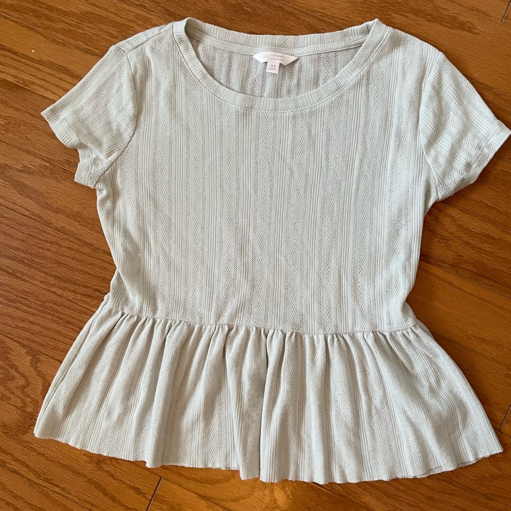 LC Lauren Conrad Peplum Top